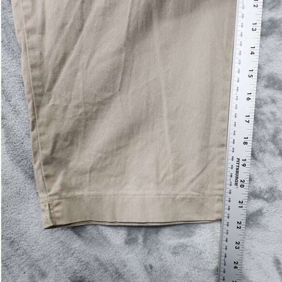 Vintage Riders Pants Womens 16P Tan Khaki High Rise Crop Capri Stretch Cotton - Picture 9 of 11